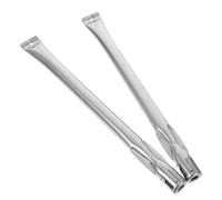 PartyKindom 2 Pièces Brûleur de Remplacement pour Barbecue Gaz, Tube INOX | Acier Inoxydable, Distribution de Flamme, Installation Facile, Usage Patios et Balcons, Couleur Argenté