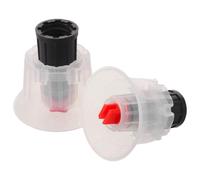 PartyKindom 2 Pièces Buse de Pulvérisation pour Tuyau D'arrosage avec Protection Coupe-Vent, Accessoire en Plastique et Métal pour Outils de Jardinage et Fleurs en Extérieur