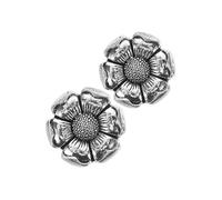 PartyKindom 2 Pièces Cache-Boutons des Poignets Boutonnés Boutons De Manchette en Métal Boutons De Manchette Amovibles pour Femme Boutons De Manchette Bijoux Élégants Coiffures Alliage Silver