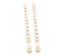PartyKindom 2 pièces Compteur de Score pour Foot Plastique Durable Petit et Accessoire Pratique pour Tables de Football de Table Lot de Blanc