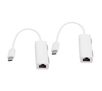 PartyKindom 2 Pièces Convertisseur De Câble Réseau Convertisseur Ethernet USB Adaptateur Ethernet USB Convertisseur USB Adaptateur USB Abdos Blanche WiFi Accessoires L'ordinateur