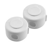 PartyKindom 2 Pièces Couvercle De Poignée De Porte Bouton De Porte Couvre Bébé Couverture De Poignée De Porte Enfant en Bas Âge Couvre-poignées De Porte De Sécurité pour Enfants PP Blanche
