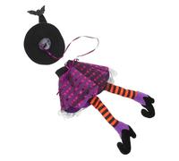 PartyKindom 2 pièces Décoration Bouteille Halloween Housse Chapeau avec Longues Jambes Couvre-Bouteille et Compatible Vin Ornement Festif pour Table de Fête