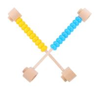 PartyKindom 2 Pièces Éducatif Boulier Boulier Coloré pour Garçon Fille Outil Apprentissage des Mathématiques Jeu de Comptage Montessori pour Développer Mémoire