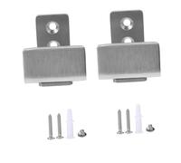 PartyKindom 2 pièces Guide de Sol Acier Inoxydable pour Porte Coulissante Réglable Rayure Kit pour Porte Grange Installation sans et