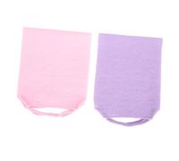PartyKindom 2 pièces Lot de Bandes Exfoliantes pour Sangle Lave Dos Longue Massage Doux et Nettoyage pour Peau Délicate Matériel Durable et Facile à Transporter