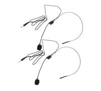PartyKindom 2 pièces Microphone Fil avec Crochets Oreille pour Amplificateur de Haut Parleur Microphone Professionnel Flexible pour Enregistrement et Enseignement