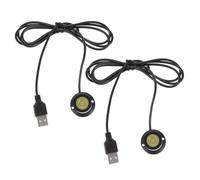 PartyKindom 2 pièces Mini Spot LED USB pour Meuble et Vitrine Lumière Intérieur à Intensité Élevée Angle Réglable Éclairage Cabinet et Bijoux Installation Sans Perçage