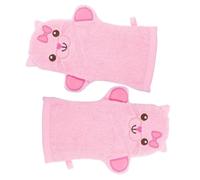 PartyKindom 2 Pièces Mitaines De Bain Pour Garçon Fille Exfoliantes Massage Mitaines De Dessin Animé Confortables Pour Laver Le Corps Et Éliminer Les Cellules Mortes