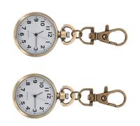 PartyKindom 2 pièces Montre Infirmière Porte-clés Minimaliste Simple Pratique pour Médecin et Étudiant Montre Accrochable et Facile à Porter