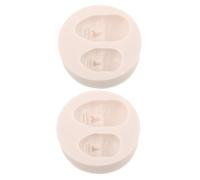 PartyKindom 2 pièces Moule Silicone Forme Visage Humain pour Fondant et Bonbons Résistant Hautes Températures Réutilisable pour Décoration Gâteaux et Pâtisserie Créative