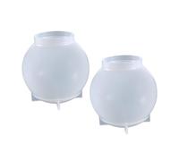 PartyKindom 2 Pièces Moule Silicone pour Résine Époxy Création de Boules Cristal Diy Décoration Maison Bureau Température