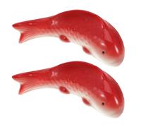 PartyKindom 2 Pièces Ornements Poissons Flottants Céramique pour Aquarium Décor Aux Intempéries pour Bassins et Petites Figurines Aquatiques Colorées