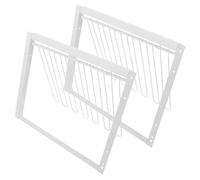 PartyKindom 2 Pièces Porte Cage à Oiseaux Fil de T Forme Renforcée Porte à pour Entraînement et de Pigeons de Course et Résistante Aux Intempéries