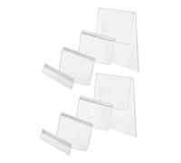 PartyKindom 2 pièces Présentoir Acrylique Transparent Niveaux Lot de Supports Multifonctions pour Porte-monnaie Bijoux et Organisation Bureau
