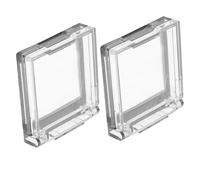 PartyKindom 2 Pièces Protection Transparent Bouton Poussoir avec Adhésif Couvre Interrupteur Rond pour Protection Activation Accidentelle sur Machines à Laver et Lave