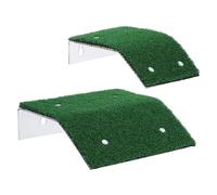 PartyKindom 2 pièces Rampe Évasion pour Animaux de Piscine avec Ventouses Stables Escalier de Sauvetage Léger et Résistant Aux UV Plateforme Sécurisée pour Grenouilles Hérissons et Petits