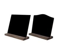PartyKindom 2 pièces Tableaux Noirs avec Chevalet Support Ardoises Réutilisables pour Décoration de Mariage Bar et Fête Couleur Aléatoire Couleur Aléatoire