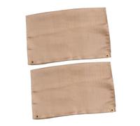 PartyKindom 2 pièces Tapis Ignifuge Lot de Tapis Barbecue Extérieur Résistant Chaleur Isolation Thermique pour Camping Pique- avec Protection Feu