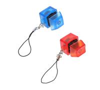 PartyKindom 2 pièces Testeur de Mécaniques LED avec Porte Clés Rouge et Bleu Outil Pratique pour Claviers et Transparent pour de Claviers