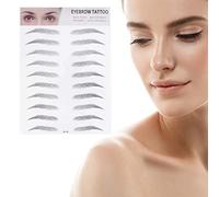 PartyKindom 2 sourcils autocollants sourcils Autocollant sourcils correctifs front outil etiquette autocollante transferts de sourcils stickers sourcils temporaires Black