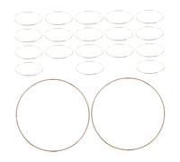 PartyKindom 20 Pièces Lot de Anneaux Métal Doré pour Attrape et Macramé Cercles Ronds Robustes et pour Bricolage Décoration Murale Créative et Personnalisés