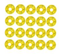 PartyKindom 20 Pièces Miniature Swim Rings PVC Décorations de Maison de Poupée Accessoires Canard Jaune pour Micro Paysages
