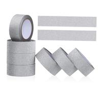 PartyKindom 20 rouleaux Rubans Adhésifs Pailletés Décoratifs Masking Tape Washi Brillant Argenté pour Scrapbooking DIY et Cadeau