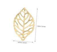 PartyKindom 200pièces Breloques Forme De Creuse Pendentifs Et Perles Métalliques Filigranés Pour Fabrication De Bijoux Accessoires Pour Colliers Et Boucles Oreilles