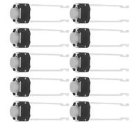 PartyKindom 20pièces Mini Bouton-poussoir Momentané Broches Rond Interrupteur Tactile Silencieux pour Breadboard Montage Surface Prototypage Électronique et Modélisme