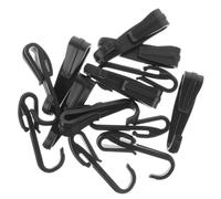 PartyKindom 20pièces Pince pour Lampe De Poche Et Casque De Sécurité Lot pour Lampe Frontale Et Casque De Sécurité Accessoires pour De