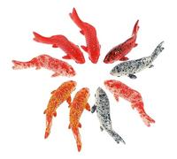 PartyKindom 20pièces Poisson Flottant Résine Décoration Aquarium Faux Poisson pour Aquarium Domestique