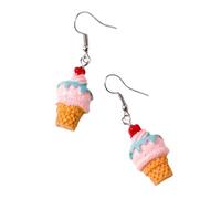 PartyKindom 2paires Boucles Oreilles Femme Pendantes Glace Couleur Jaune Créatives Et Mignonnes Accessoires Légers Pour Anniversaire Et Fête Cadeau Original Pour Amies