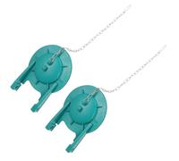 PartyKindom 2pcs Couvercle de Clapet de Toilette en Caoutchouc Dure, Facile à Installer, Accessoires pour Réservoir Wc, pour Salle de Bain à Domicile ou Hôtel