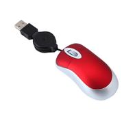 PartyKindom 2pièce Souris USB Optique Mini Câble Rétractable Plug and Play pour Ordinateur Portable Compatible et Autres
