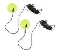 PartyKindom 2pièces Balles de Tennis pour Chien Interactives avec Corde Jouet Entraînement Multifonctionnel pour Divertir et Éduquer