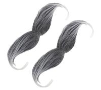PartyKindom 2pièces Barbe Fausse Réaliste Pour Cosplay Et Halloween Accessoire De Costume Pour Fête Et Spectacle Barbe Simulée Décoration De Mascarade