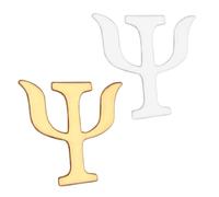 PartyKindom 2pièces Broche Alphabet Épingles Lettres Grecques Accessoires De Mode Élégants Et Vintage Pour Occasions Et Décontractées