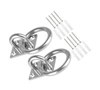 PartyKindom 2pièces Crochets De Plafond Robustes Acier Inoxydable pour Suspension De Hamacs Et Voiles Ombrage