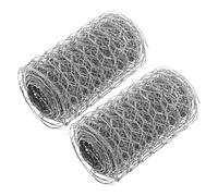 PartyKindom 2pièces Grillage à Poule Métal Galvanisé Treillis Hexagonal Résistant pour Jardin Élevage Et Projets DIY