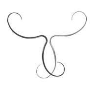 PartyKindom 2pièces Lot De Bijoux De Piercing Nez Moustache Anneau Septum Acier Inoxydable Pour Femmes Piercing Corporel Bijoux Nez Anneau De Pour Percé