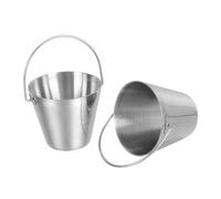 PartyKindom 2pièces Lot De Seaux à Œufs Boîte De Rangement Pour Œufs Cuits Support De Conservation Acier Inoxydable