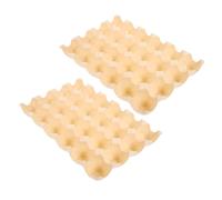 PartyKindom 2pièces Porte-œufs Plateau De Rangement Pour Œufs De Poule Boîte à Œufs Réutilisable Avec Compartiments Pour Organisation Du Réfrigérateur