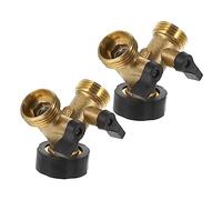 PartyKindom 2pièces Répartiteur De Tuyau De Type y Adaptateur De Tuyau Laiton Raccords De Arrosage à Rapide Lot de Connecteurs De Double