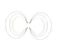 PartyKindom 2pièces Serre-têtes Ange Fil de Fer Accessoires de Déesse pour Halloween et Bal de Promo Coiffes Soi-même