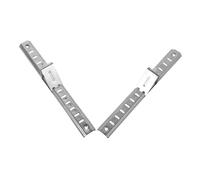 PartyKindom 2pièces Support Barre Pour Étagère De Réfrigérateur Acier Inoxydable Barres Réglables Appui Pour Congélateur Accessoires Pour Froid Installation Facile Et Accès Pratique