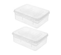 PartyKindom 2pièces Œufs pour Reptiles Compartiments Boîte Éclosion pour Reptiles avec Couvercle Transparent pour Œufs De Tortue Lézard