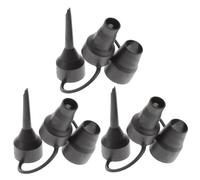 PartyKindom 3 Ensembles Adaptateurs de de Pompe Plastique Têtes de Valve pour Gonfleur Électrique Conversion pour Matelas Gonflables Piscine et Accessoires Air