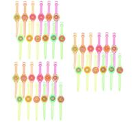 PartyKindom 3 Ensembles Bracelets Pour Enfants Montre-bracelet Fantaisie Pour Tout-petits Regarder Des Jouets Montre-bracelet Doux Pour La Peau Montre Décor Plastique 25 Pièces * 3