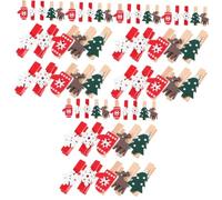 PartyKindom 3 Ensembles Décorations Autocollants De Noël Guirlande Lumineuse Rideau Rubans Agrafe Épingle Extraits Lumières Féériques Porte-Notes De Noël Lumières De Fête Le Fer 125 Pièces * 3